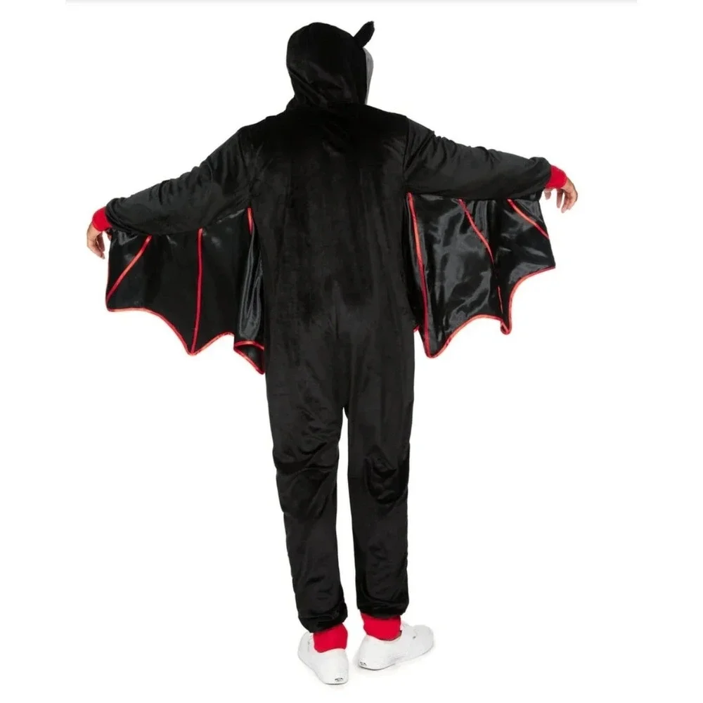 Tipsy Elves Bat Costume Adult Size Medium Velour Halloween Cosplay - Picture 3 of 7